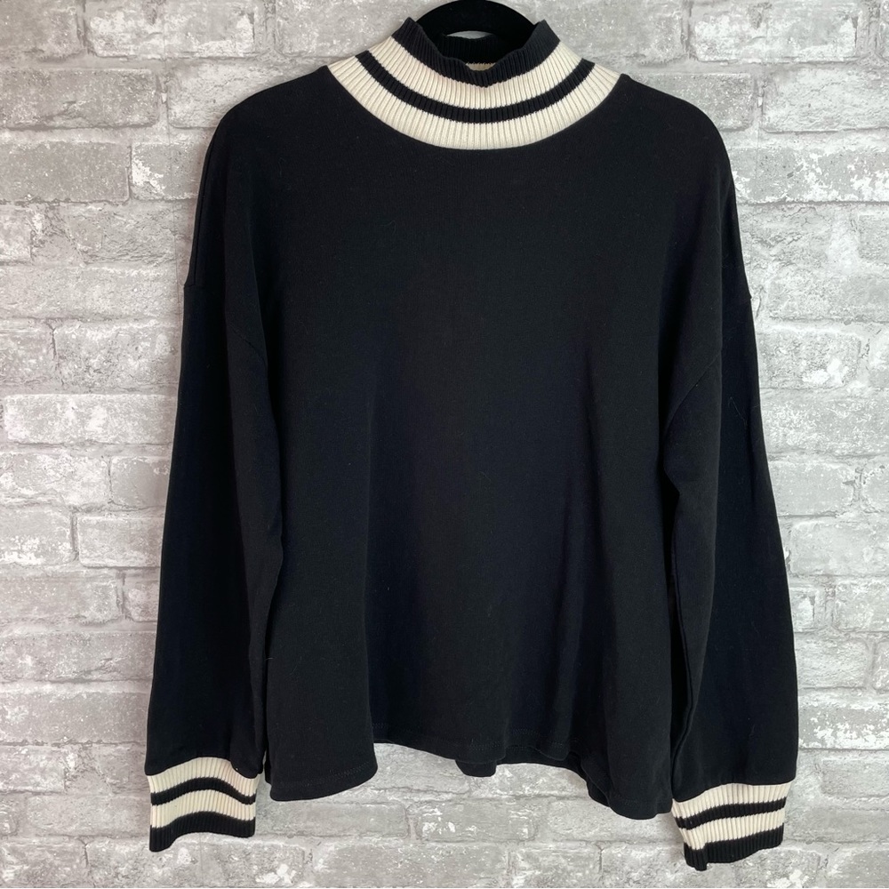 Zara Black Mock Turtleneck NWT